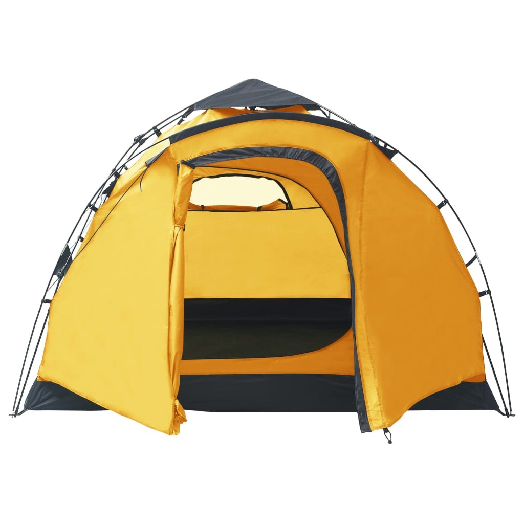 Pop Up Camping Tent 3 Person Yellow